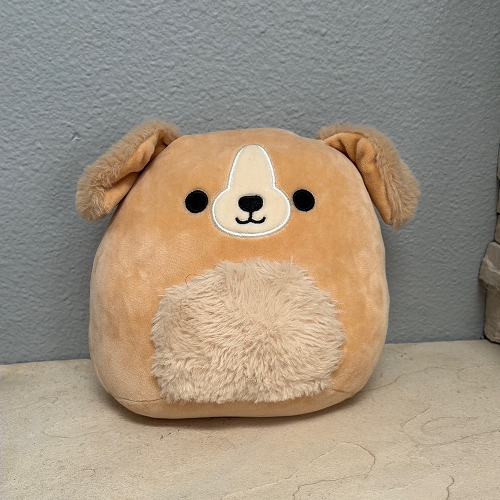 Squishmallows Tan Stuffed Animal Dog Plush